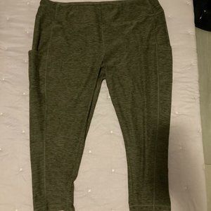 Active Zone, Active Wear Capris, Brown, 3X